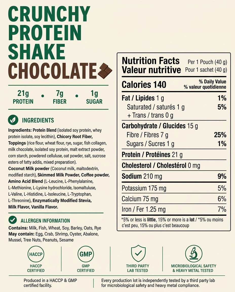 Crunchy Protein Shake — Chocolate (Pack of 10)