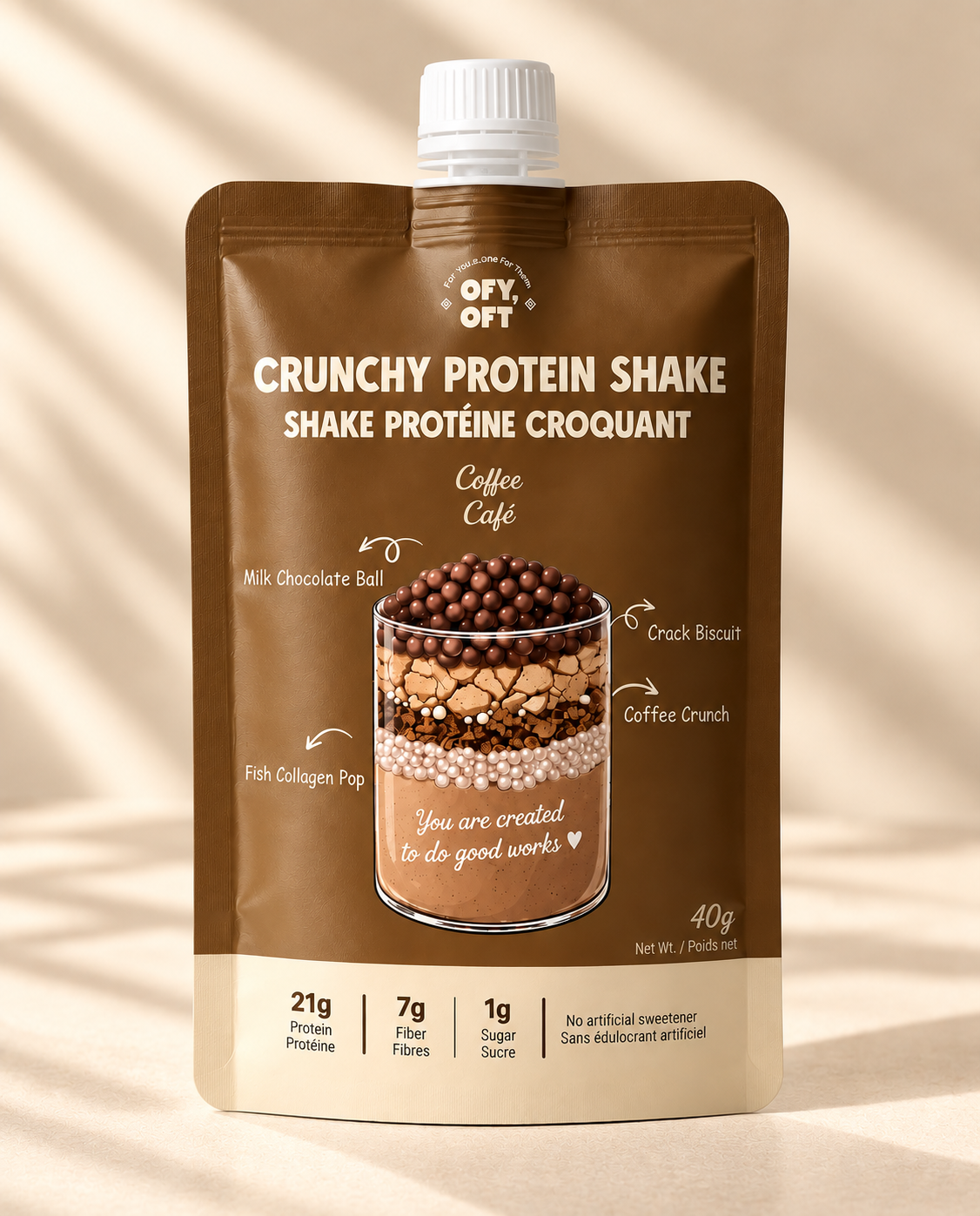 Crunchy Protein Shake — Coffee (Pack of 10)
